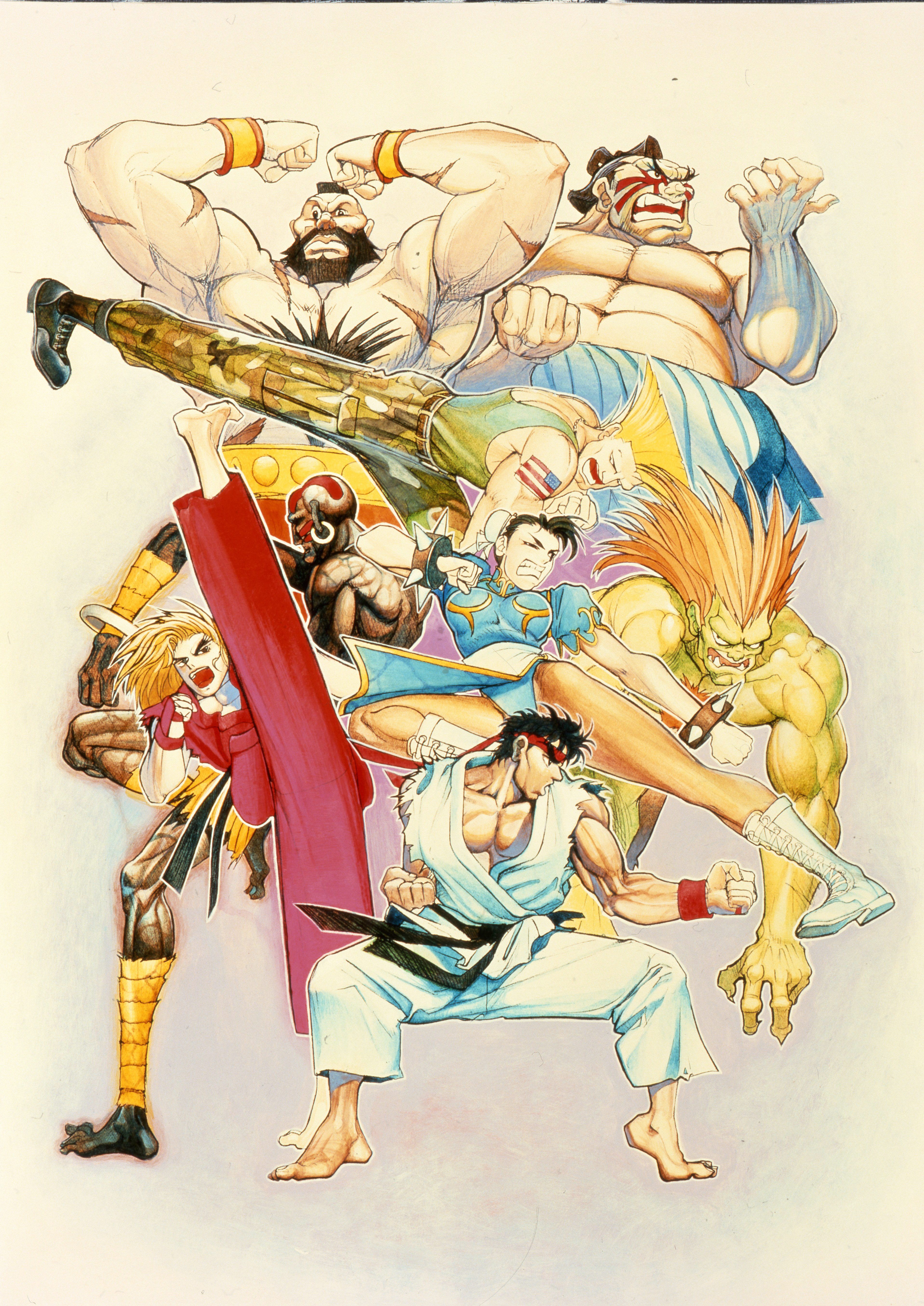 Capcom Street Fighter Street Fighter Ii Blanka Chun Li Dhalsim Edmond